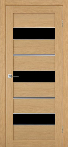 Дверь Эко 526.122 АПП ясень темный молдинг SC, lacobel черный