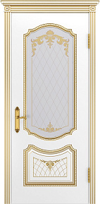 Недавно просмотренные - Дверь ИУ Эмаль Классика Соло В3 эмаль белая патина золото, остекленное рис. 2