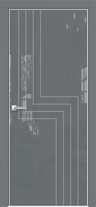 Недавно просмотренные - Дверь Оникс Арт, лакобель серый RAL 7040, пескоструй №1