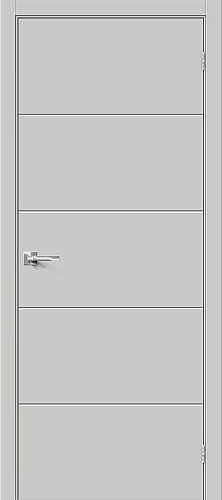 Дверь Г-2 эмаль серая, глухая