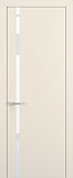 Дверь Z K1 полипропилен крем, лакобель white pure, глухая