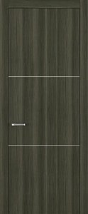 Недавно просмотренные - Дверь Z K11 toppan дуб темный, молдинг серебро, глухая