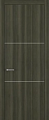 Схожие товары - Дверь Z K11 toppan дуб темный, молдинг серебро, глухая