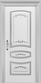 Недавно просмотренные - Дверь Шейл Дорс Соната В3 эмаль белая с патиной серебро, глухая