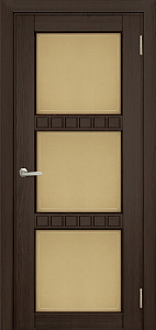 Недавно просмотренные - Дверь Берест массив сосны Браво венге, фреза кубик, стекло бронза