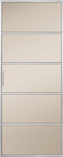 Перегородка Alum №5 хром, сатинат бронза