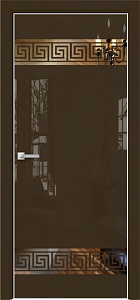 Недавно просмотренные - Дверь Оникс Арт, лакобель коричневый RAL 8028, зеркало №21.3