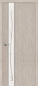 Схожие товары - Дверь Браво Глейс-1 Twig 3D капучино, зеркало белое художественное