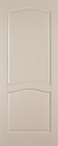 Дверь ОКА браш массив сосны Лео эмаль крем, глухая