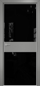 Недавно просмотренные - Дверь Оникс Соло 2 эмаль RAL 7036, глухая, Lacobel RAL 9005