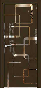 Недавно просмотренные - Дверь Оникс Арт, лакобель коричневый RAL 8028, зеркало №8