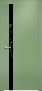 Недавно просмотренные - Дверь Оникс Верона 1 эмаль RAL 6021, глухая, триплекс черный