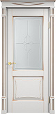 Схожие товары - Дверь Итальянская Легенда массив ольхи ОЛ6.2 белый грунт с патиной золото, стекло 6-5