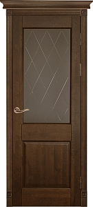 Недавно просмотренные - Дверь ОКА массив ольхи Элегия античный орех, стекло графит с фрезеровкой