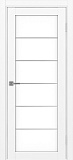 Дверь Эко 501.2 АСС белый снежный молдинг SC, lacobel белый