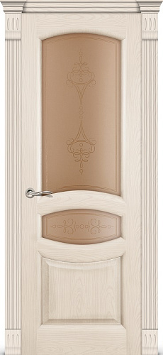 Дверь Ситидорс Топаз ясень крем, остекленная