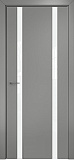 Дверь Оникс Престиж 2 эмаль RAL 7036, триплекс белый