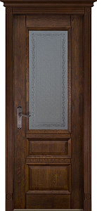 Недавно просмотренные - Дверь Ока массив дуба цельные ламели Аристократ №2 античный орех, стекло графит с наплавом