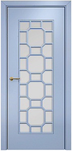 Недавно просмотренные - Дверь Оникс Турин фрезерованная эмаль голубая, сатинато с решеткой №3