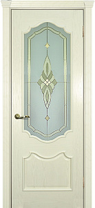 Недавно просмотренные - Дверь Текона шпон Фрейм 01 ясень бисквит, витраж Афродита сатинат белый