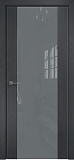 Дверь Оникс Парма 1 дуб графит, глухая лакобель RAL 7040