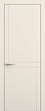 Дверь Z K20 полипропилен крем, ALU кромка хром, молдинг серебро, глухая