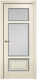 Дверь Оникс Тоскана 4 эмаль слоновая кость/RAL 7040, сатинат белый