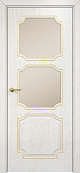 Схожие товары - Дверь Оникс Валенсия фрезерованная, эмаль белая патина золото, сатинат бронза