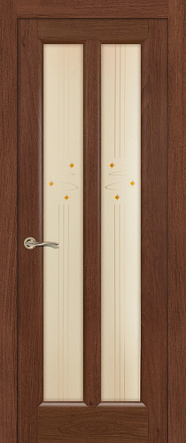 Дверь Ситидорс Крит дуб миндаль, остекленная