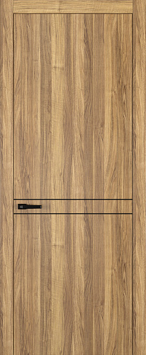 Дверь Z K13 toppan орех грецкий, молдинг черный, глухая