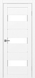 Дверь Эко 526.122 белый снежный, lacobel белый