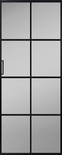 Перегородка Alum №8 черный, сатинат графит