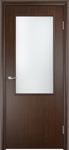 Дверь V ПВХ венге, сатинат 58