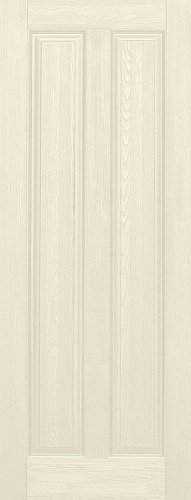 Дверь ОКА браш массив сосны Соренто эмаль слоновая кость, глухая