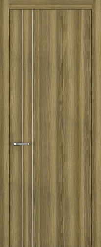 Дверь Z K15 toppan дуб серый, молдинг серебро, глухая