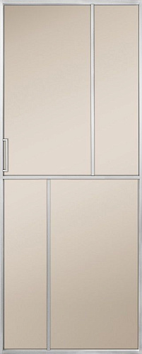 Перегородка Alum №6 хром, сатинат бронза