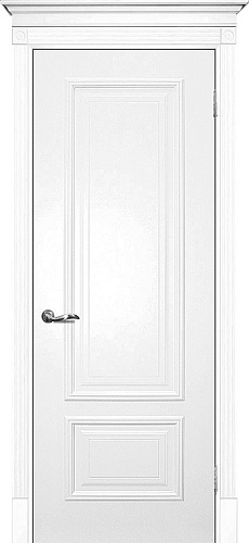 Дверь Текона эмаль Smalta 08 белый RAL 9003, глухая