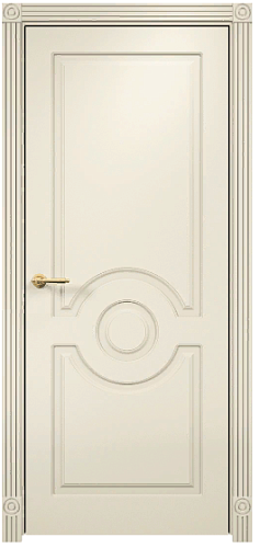 Дверь Оникс Рада фрезерованная эмаль слоновая кость, глухая