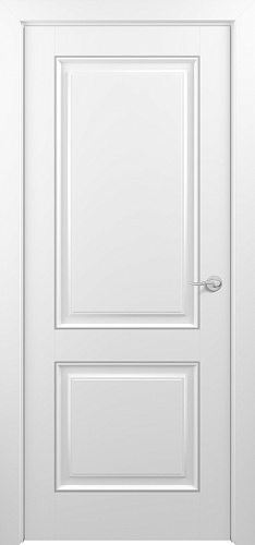 Дверь Z Venecia Т2 эмаль белая patina Silver, глухая
