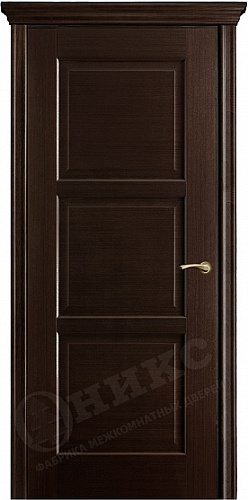 Дверь Оникс Квадро с объемной филенкой венге, глухая