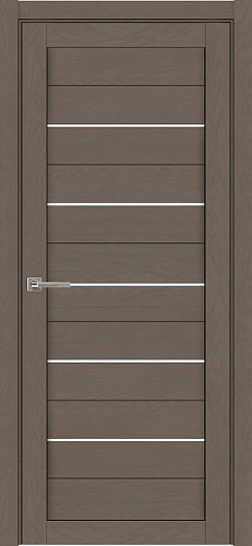 Дверь ДР экошпон Light Soft touch 2127 софт тортора, стекло матовое