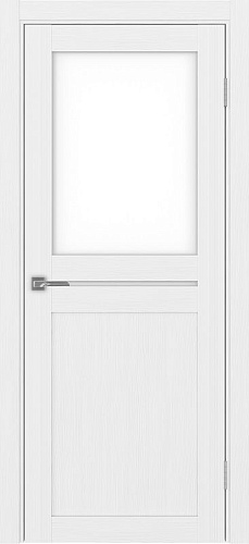 Дверь Эко 520.221 белый лед, lacobel белый