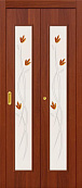 Схожие товары - Дверь Браво ламинированная 22Х итальянский орех, стекло белое художественное с фьюзингом