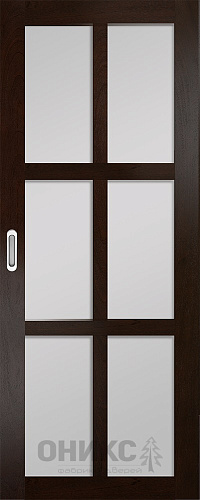 Перегородка Оникс №5 палисандр, сатинат белый