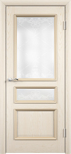 Недавно просмотренные - Дверь Luidoor Граф шпонированная ясень жемчуг, витраж контурный прозрачный №4 белое