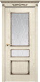 Схожие товары - Дверь Оникс Версаль с декором эмаль слоновая кость с патиной, сатинат гравировка Волна
