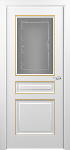 Недавно просмотренные - Дверь Z Ampir Т1 decor эмаль White patina Gold, сатинат