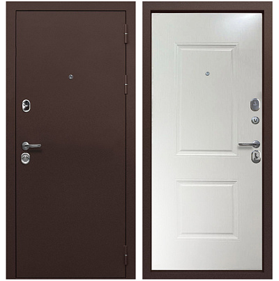 Входная дверь Матадор Тайга медный антик 90мм/белый клен