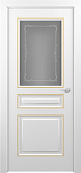 Схожие товары - Дверь Z Ampir Т1 decor эмаль White patina Gold, сатинат