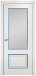 Недавно просмотренные - Дверь Оникс Тоскана 2 эмаль белая/голубая, сатинат белый